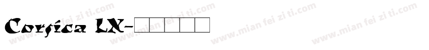 Corsica LX字体转换